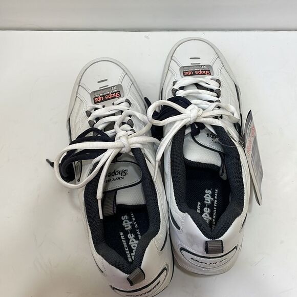 NEW WITH TAGS SKECHER SHAPE UPS IN WHITE LEATHER - Picture 8 of 11